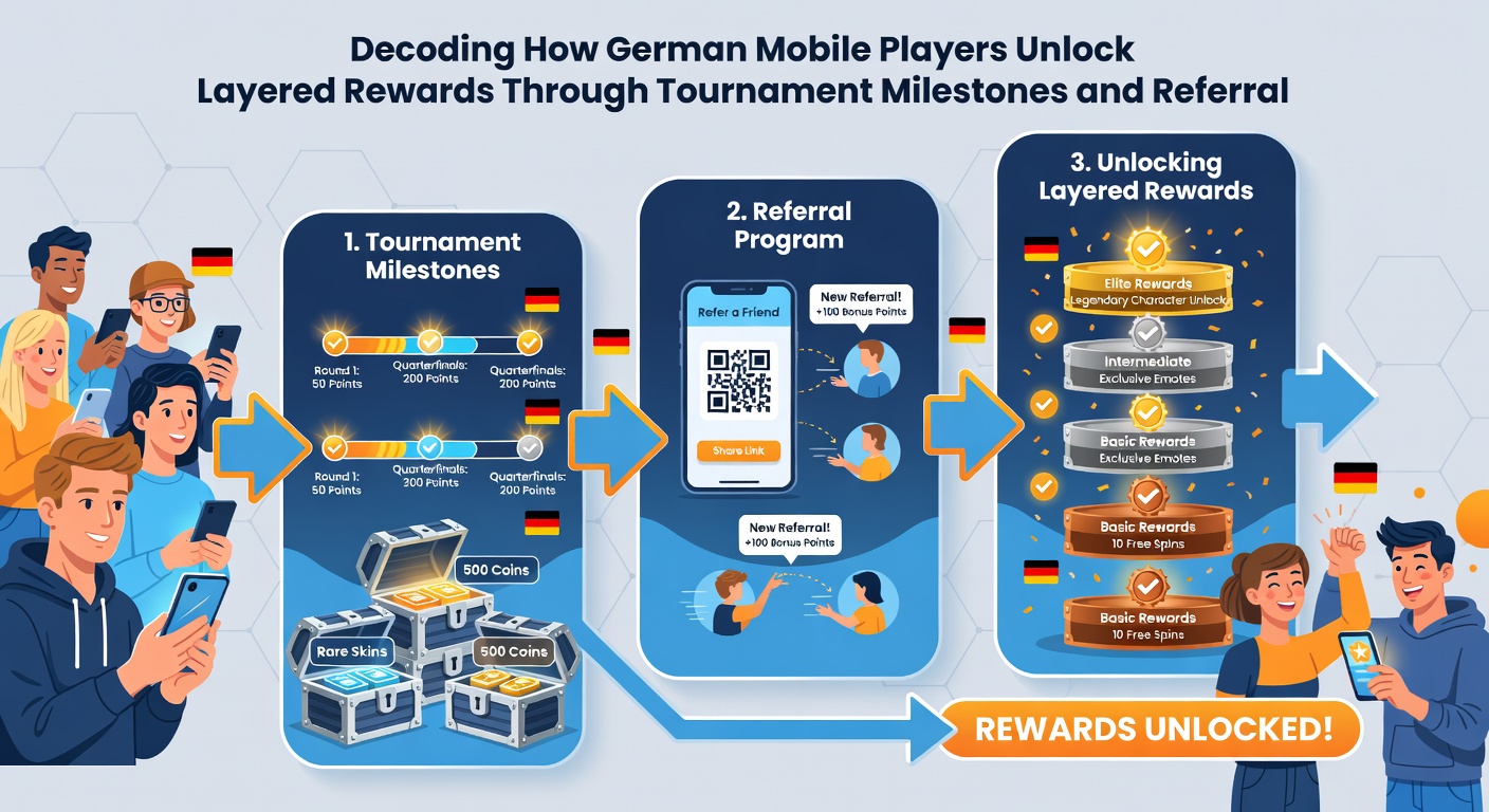 Netzwerkeffekte und Turnierfortschritte kombinieren sich zu mehrschichtigen Belohnungen für Mobile-Spieler in Deutschland