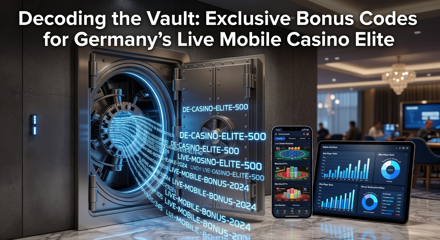 Glänzender Tresor mit schimmernden Bonuscodes, der die Welt der exklusiven Live-Casino-Angebote symbolisiert