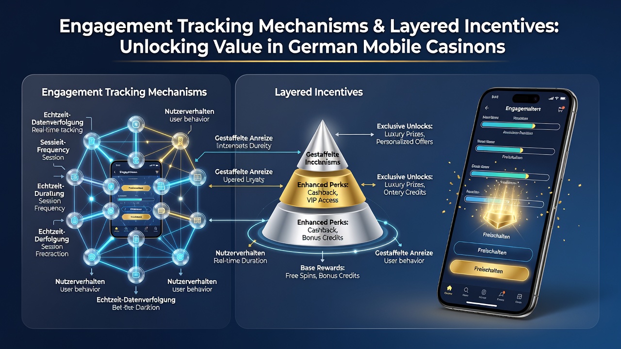 Mobile App-Schnittstelle mit Incentive-Tracking und Belohnungsstufen in deutschen Casinos