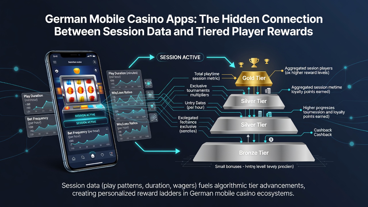 Darstellung der gestaffelten Belohnungssysteme und Sitzungsdaten-Analyse in Mobile-Casino-Apps