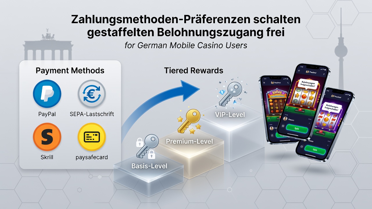 Darstellung von mobilen Zahlungsvorgängen und gestaffelten Belohnungsebenen