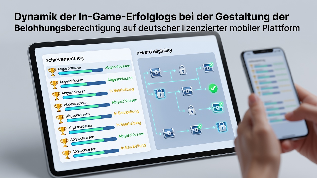 Analyse von Belohnungsberechtigungen durch Erfolgslogs in deutschen Mobile-Casinos
