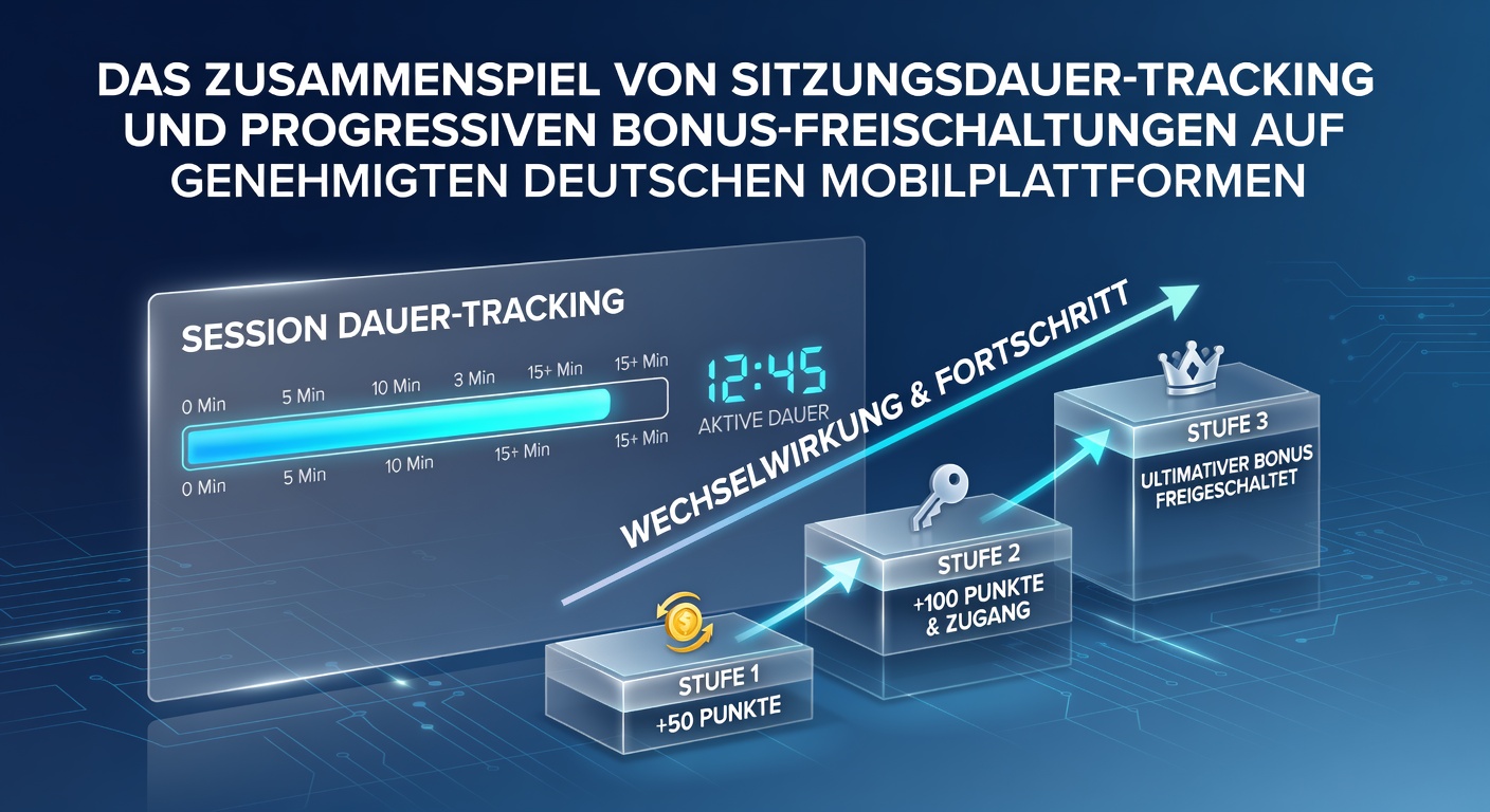 Darstellung der Sitzungsdauer-Überwachung und Bonusfreischaltungen in deutschen mobilen Casino-Apps