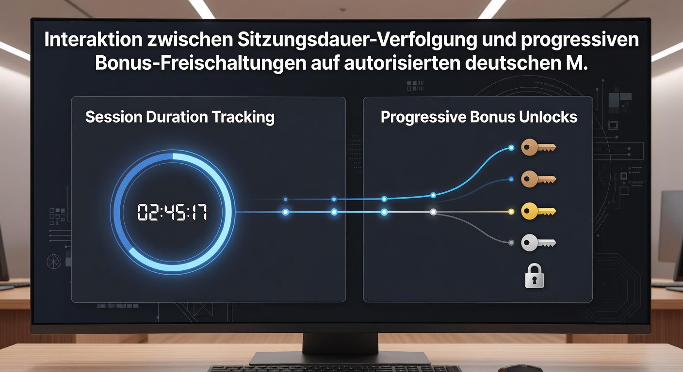 Illustration der Interaktion zwischen Spielzeit-Tracking und Bonusprogression auf mobilen Geräten